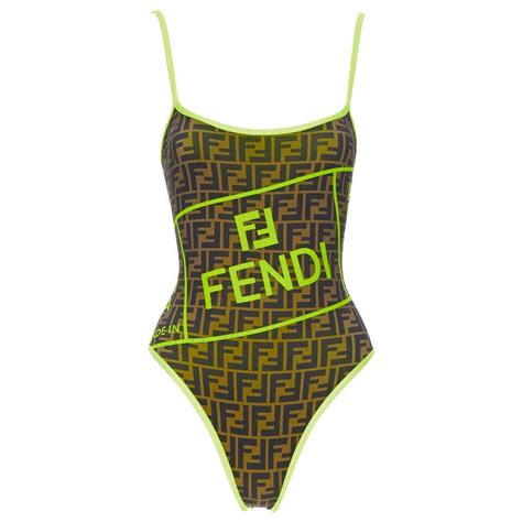 fendi swimsuit womens|fendi neon bikini.